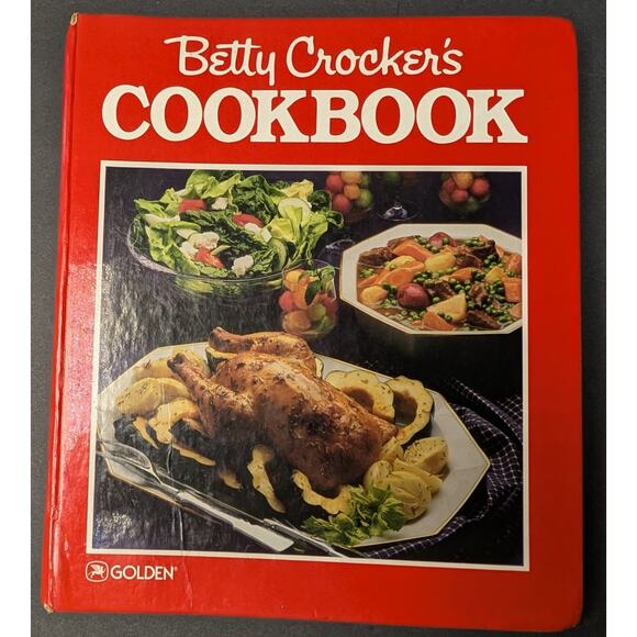 Vtg Betty Crocker's Cookbook New and Revised Binder 1987 2nd Printing Hardcover - Picture 1 of 8